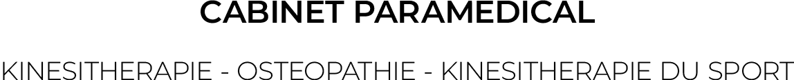 Cabinet Kinésithérapie Ostéopathie Kinésithérapie du Sport